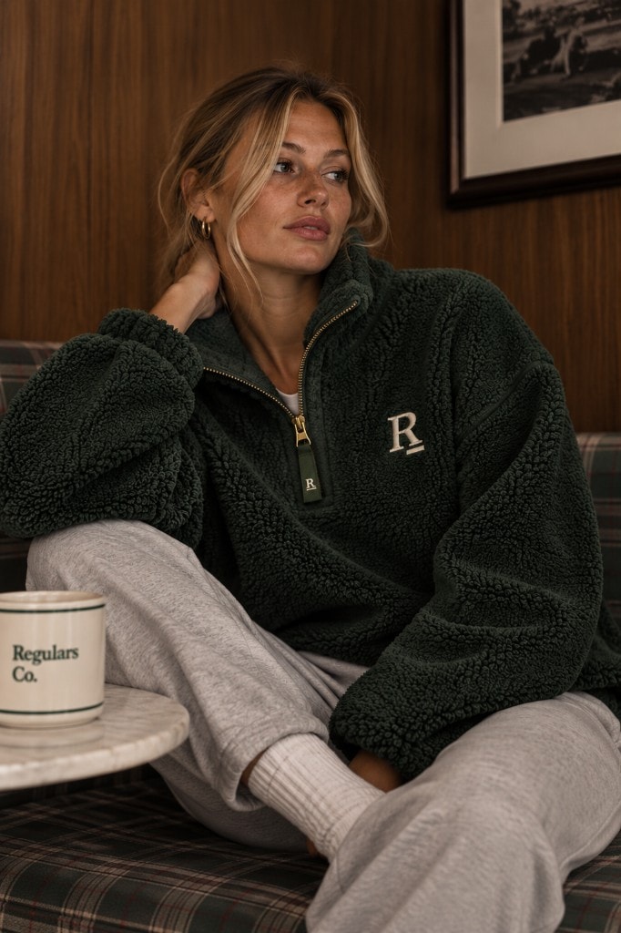 The Fleece worn in a neighborhood cafe